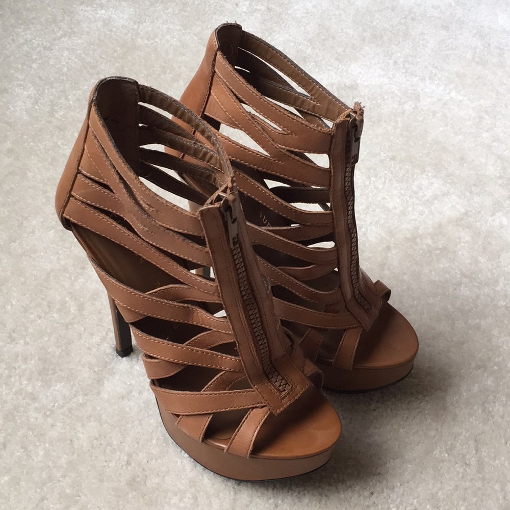 High heel cage sandals